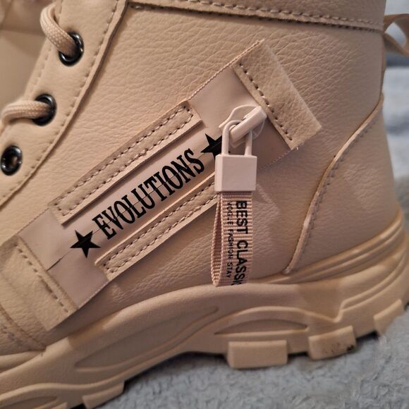 Winter Boots Casual Warm Womens Ankle Snow Sz 8 Furry Waterproof - Picture 6 of 12